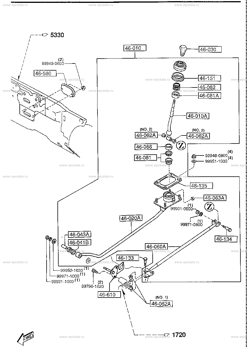 Change control system (MT) (diesel)