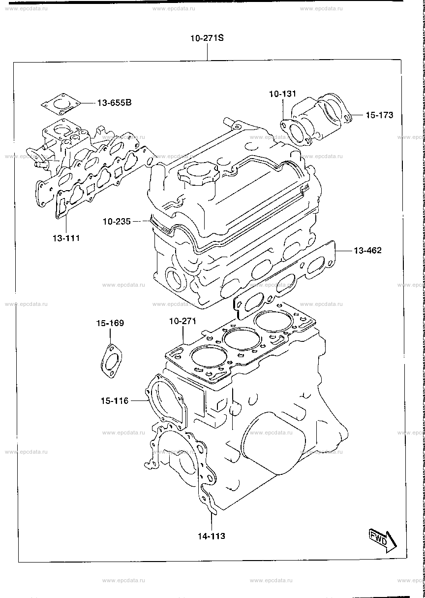 Engine gasket set (OHC)