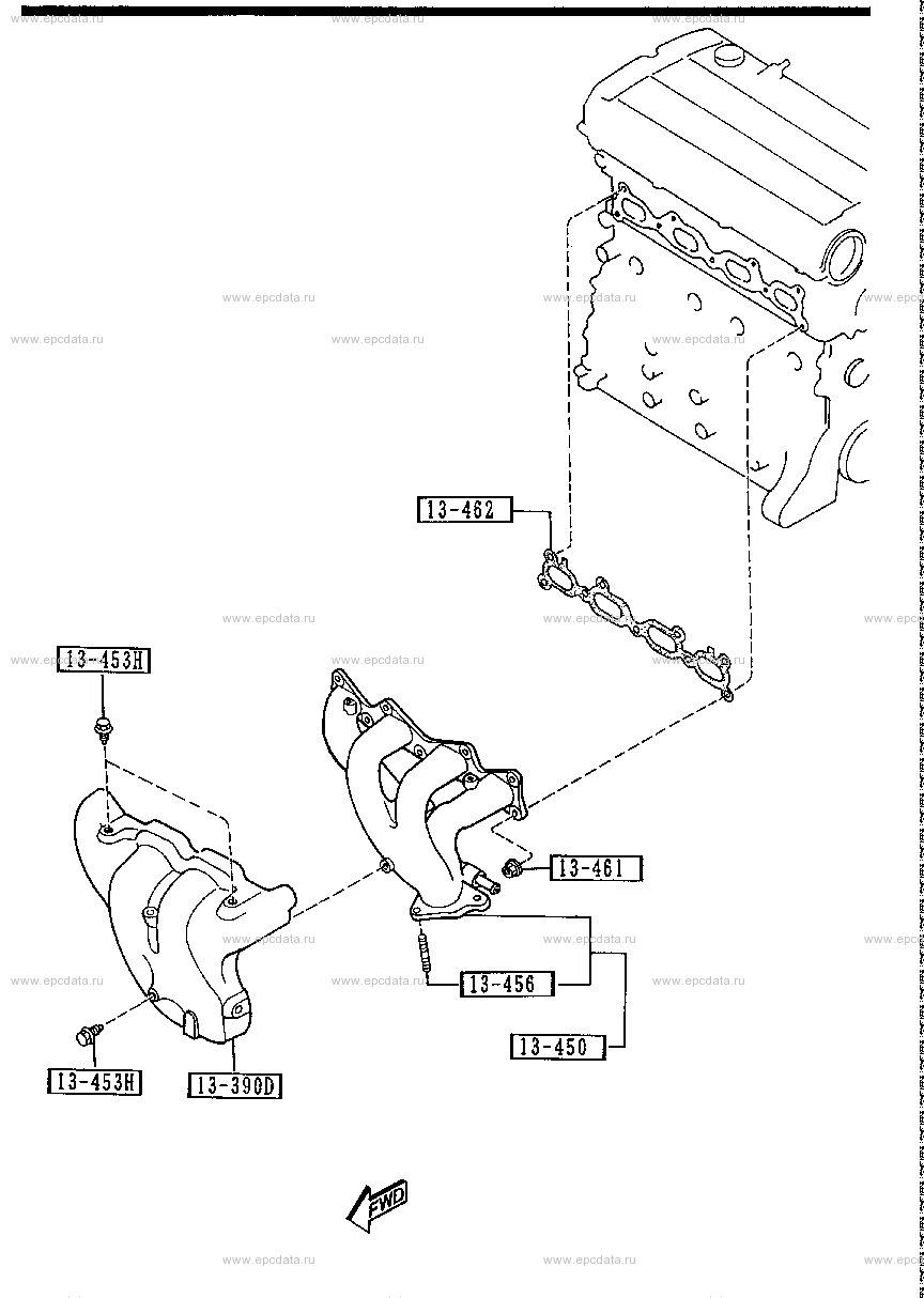 Exhaust manifold (gasoline)(2000CC)