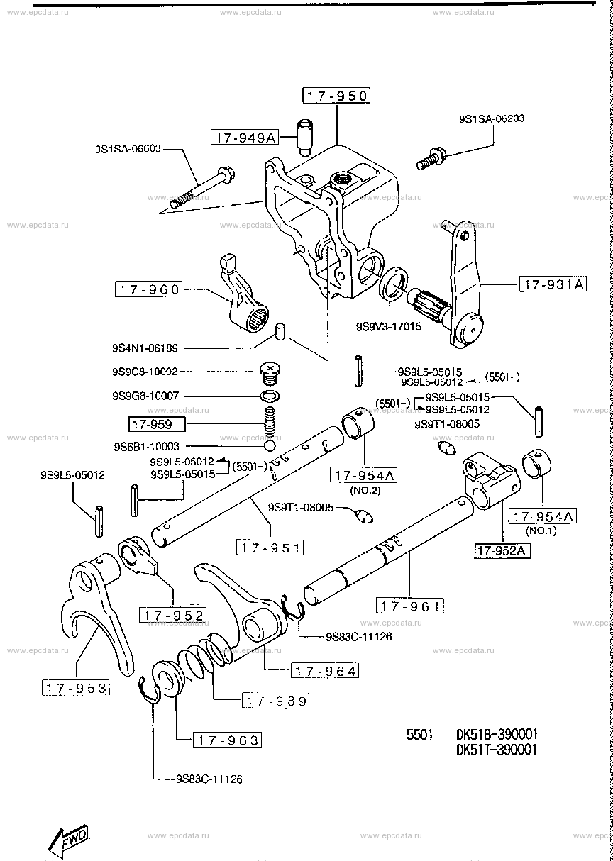 Transfer gearshift control (4WD) (truck, dump & cab chassis)