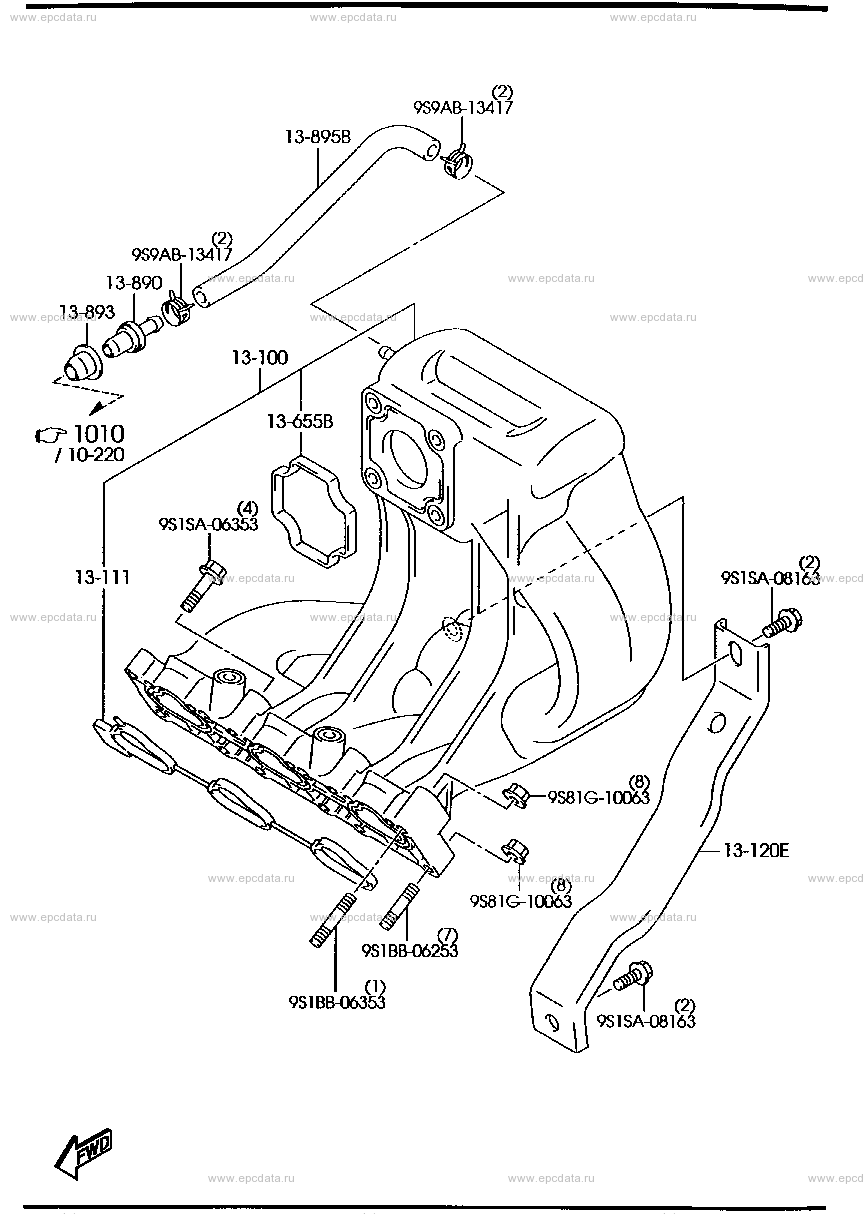 Inlet manifold (non-turbo)