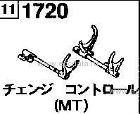 1720B - Manual transmission change control system (2300cc)