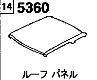 5360A - Roof panel