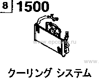 1500AA - Cooling system (1300cc)(at)
