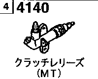 4140A - Clutch release (manual transmission) (gasoline)(mt)