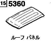 5360B - Roof panel (with sunroof) 