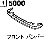 5000AA - Front bumper (without side spoiler) 