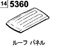5360AA - Roof panel (normal roof)