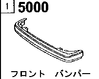 5000A - Front bumper