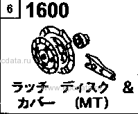 1600AA - Clutch disk & cover (5-speed)