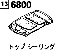6800B - Top ceiling (hatchback)