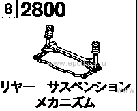 2800A - Rear suspension mechanism (2wd)
