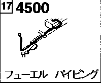4500F - Fuel piping (standard body) (koushou)(double tire) 