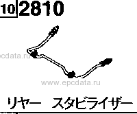 2810 - Rear stabilizer (independent suspension) 
