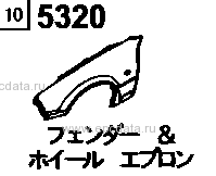 5320A - Fender & wheel apron panel