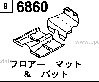 6860A - Floor mat & pad 