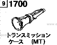 1700A - Manual transmission case (gasoline)(4wd)