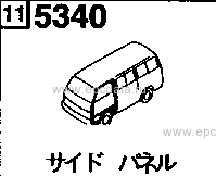 5340A - Side panel (van)(5-door)