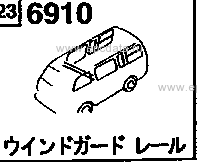 6910 - Window guide rail (van)