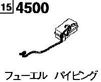 4500B - Fuel piping (truck & double cab)(gasoline)