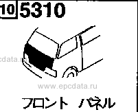 5310A - Front panel (truck & double cab)