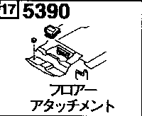 5390B - Floor attachment (double cab)
