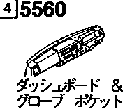 5560 - Dashboard, crash pad & glove box 