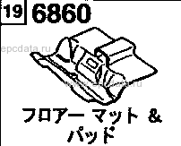 6860A - Floor mat & pad (double cab)