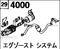 4000AD - Exhaust system (w-cab >w-tire) 
