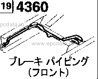 4360AD - Brake piping (front) (w-cab >w-tire) 