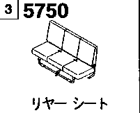 5750A - Rear seat (w-cab)