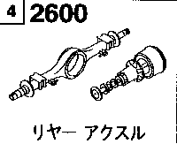 2600A - Rear axle
