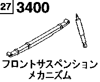 3400A - Front suspension mechanism 