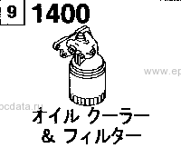 1400A - Oil cooler & filter 