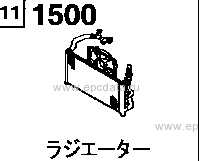 1500 - Radiator & cooling fan (non-turbo)