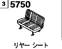 5750A - Rear seat (fx,fx-special,ft,fs,rr & rr-di)