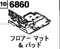 6860A - Floor mat & pad (fx,fx-special,ft,fs,rr & rr-di)