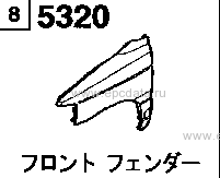 5320 - Front fender 