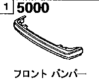 5000C - Front bumper (custom style x & custom style di)