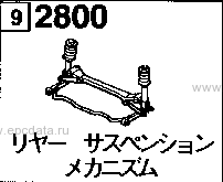 2800A - Rear suspension mechanism (4wd)