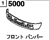 5000A - Front bumper (xf & xs)