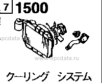 1500B - Cooling system (gasoline)(2500cc)