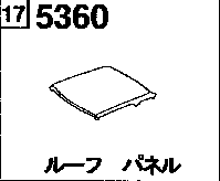 5360A - Body panel (roof) (hardtop) 