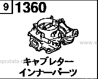 1360 - Carburettor inner parts (gasoline)(ohc)