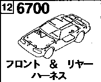 6700 - Front & rear wire harness (sedan)
