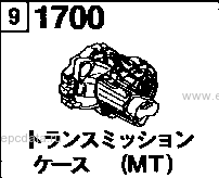 1700D - Manual transmission case (diesel)(4wd)