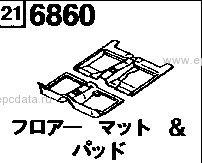 6860 - Floor mat & pad (sedan)
