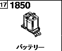 1850A - Battery (diesel)(1700cc> non-egi)