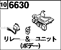6630 - Relay & unit (body) (wagon)