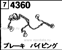 4360 - Brake piping (2wd)